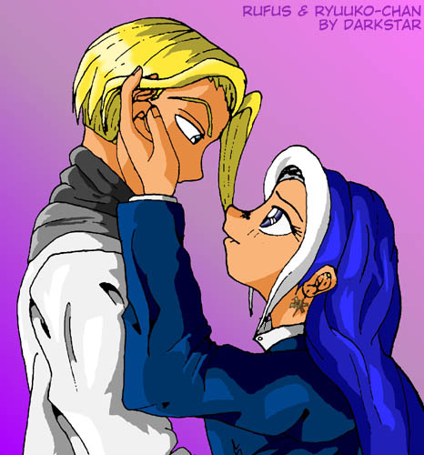 Ryuuko and Rufus.  We..I mean they make such a cute couple!